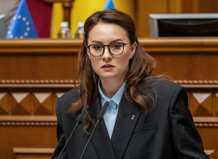 A newly appointed Ukrainian Prime Minister Yulia Svyrydenko attends a