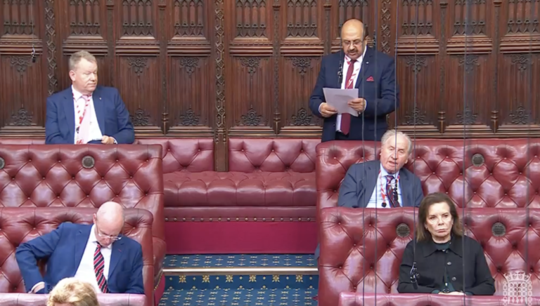 Lord Qurban Hussain Pays Tribute to Pakistan’s Role in Promoting Global Peace at the UK House of Lords.