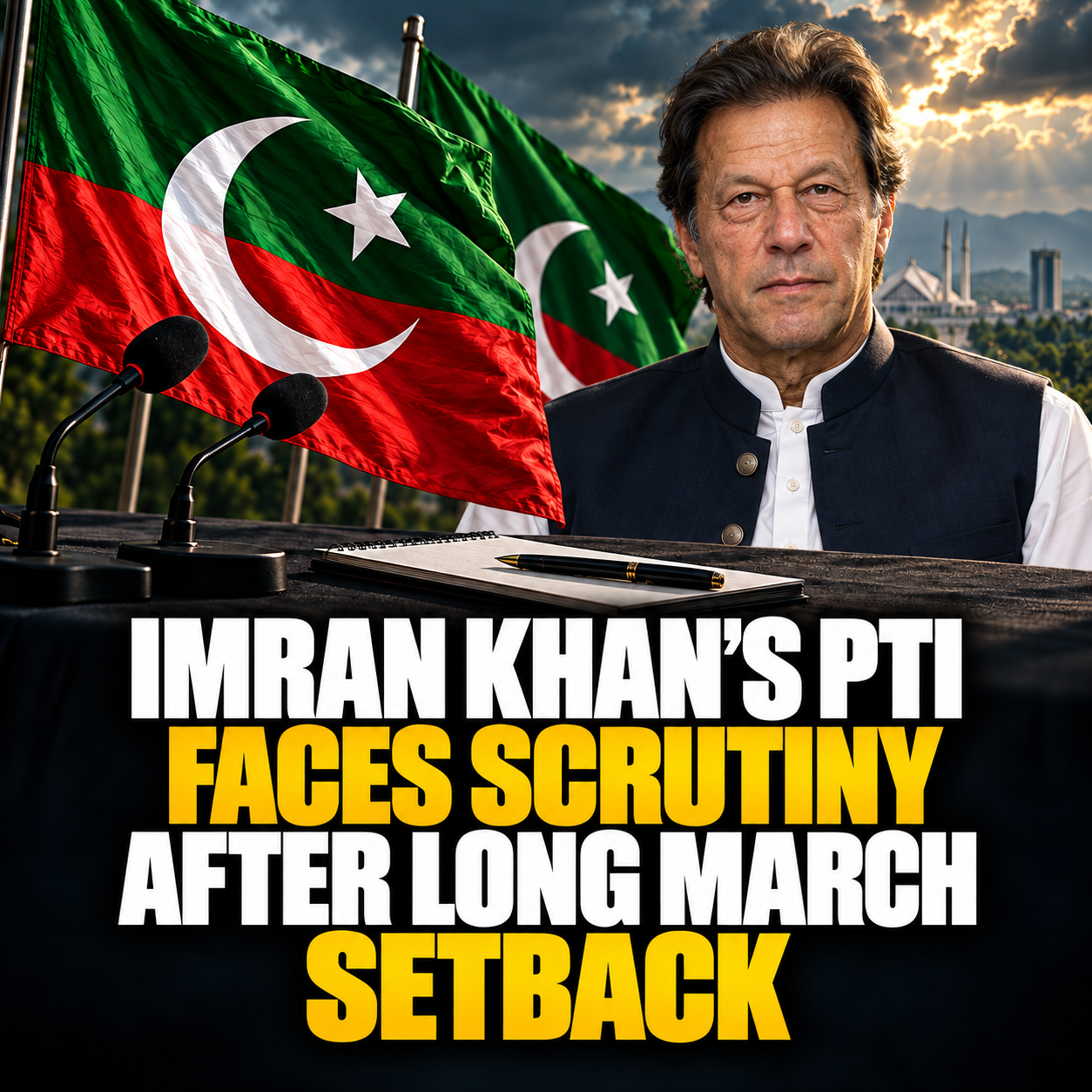 Imran Khan PTI Editorial Graphic