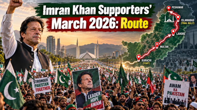 Imran Khan Supporters’ March 2026: Route, Schedule and What PTI Wants