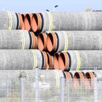 Pipes for the Nord Stream 2 gas pipeline in the