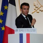 FILE PHOTO: French President Macron hosts a reception for the