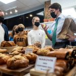 Canada’s Prime Minister Justin Trudeau visits Ukrainian bakery in Vancouver