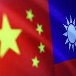 FILE PHOTO: Illustration shows Chinese and Taiwanese flags