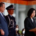 Welcome ceremony of Guatemala’s President Alejandro Giammattei in Taipei