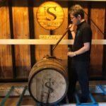 Taiko Nakamura samples whisky barreled in the year he founded