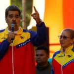 Venezuelan President Nicolas Maduro participates in the closing event for
