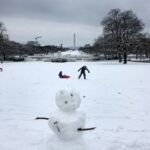 Scenes from a snow day on the hill in Washington,