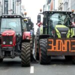 FILE PHOTO: Belgian farmers protest in Brussels