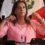 Peru’s President Boluarte attends a press conference in Lima