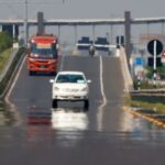 FILE PHOTO: Heat mirage is visible on expressway as vehicles