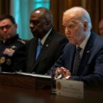 U.S. President Joe Biden holds a meeting with the Joint