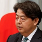 Japan’s Chief Cabinet Secretary Yoshimasa Hayashi attends a press conference