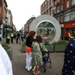 People in Dublin interact with New Yorkers via The Portal