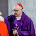 Vatican’s Secretary of State puts ashes on a cardinal’s head