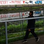 Victory to Palestine graffiti in Dublin