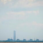 FILE PHOTO: View shows Zaporizhzhia Nuclear Power Plant from the