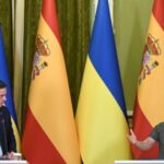 Spanish Prime Minister Sanchez and Ukraine’s President Zelenskiy attend a