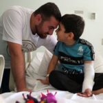 5-year-old Adam Afana, the first Palestinian child wounded in Israel’s