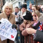 FILE PHOTO: Britain’s Queen Camilla visits Shrewsbury