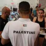 Palestinian Olympic swimmer hopeful, Yazan Al Bawwab, prepares for the