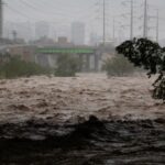 Tropical storm Alberto in Monterrey