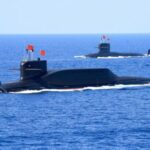 Nuclear-powered Type 094A Jin-class ballistic missile submarine of the Chinese