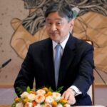 Japanese Emperor Naruhito holds a news conference ahead of his