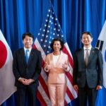 U.S. Commerce Secretary Gina Raiimondo hosts Japan and South Korea