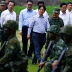 Taiwan President Lai Ching-te views training for new military recruits