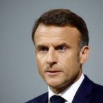 FILE PHOTO: French President Macron gives a press conference after