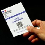 Illustration shows a French voter registration card