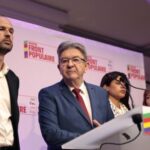 La France Insoumise party reacts after first round results of