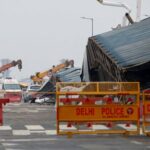 FILE PHOTO: Roof collapses at the Indira Gandhi International Airport