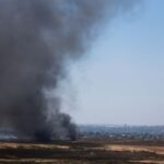 Smoke rises from Gaza, amid the ongoing conflict between Israel