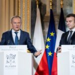 French President Macron meets Polish Prime Minister Tusk in Paris