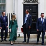 British Chancellor of the Exchequer Jeremy Hunt holds the budget