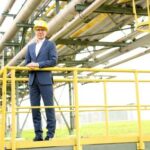 Christof Guenther, CEO of InfraLeuna, poses for a photo following