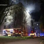 Aftermath of a Russian drone attack in Dnipro