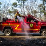 Wildfire in New Jersey