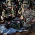 Young recruit of the Ukrainian Armed Forces attends an exercise