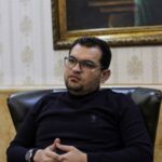 Syrian trader Mohammad al-Badawi speaks during an interview with Reuters,