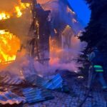 Aftermath of a Russian drone strike in Dnipro