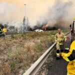 Wildfires due to extreme heat and winds broke out in