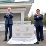 Ground-breaking ceremony for a new road bridge spanning the Tumen
