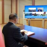 Ground-breaking ceremony for a new road bridge spanning the Tumen