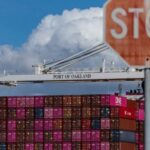 FILE PHOTO: Cargo ship at the port of Oakland, California