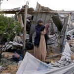 FILE PHOTO: Aftermath of Israeli strike on a tent camp