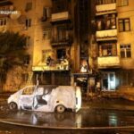 Aftermath of Russian strikes in Kharkiv