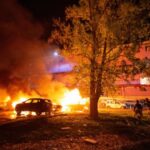 Russian drone strike in Kyiv